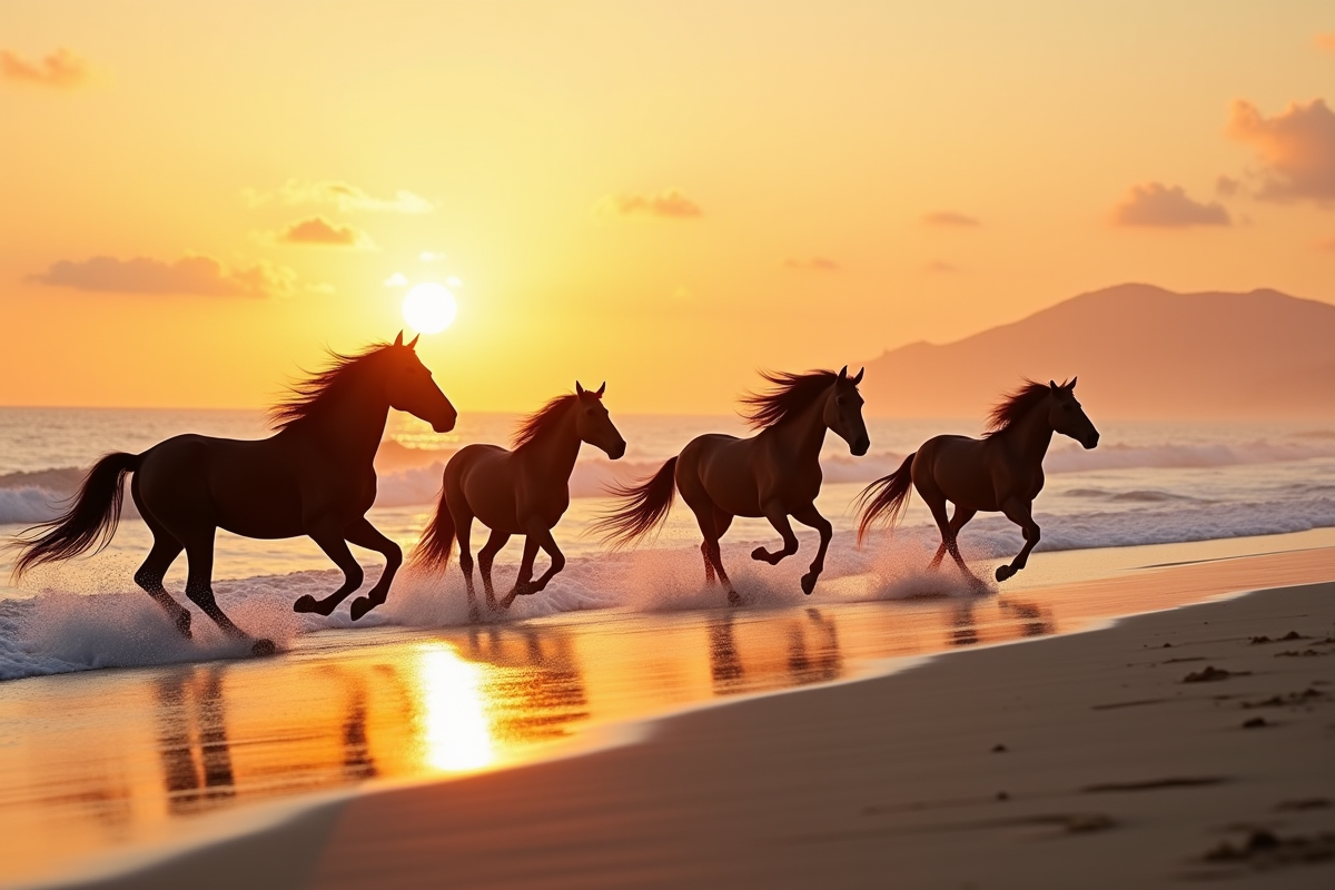 chevaux majestueux