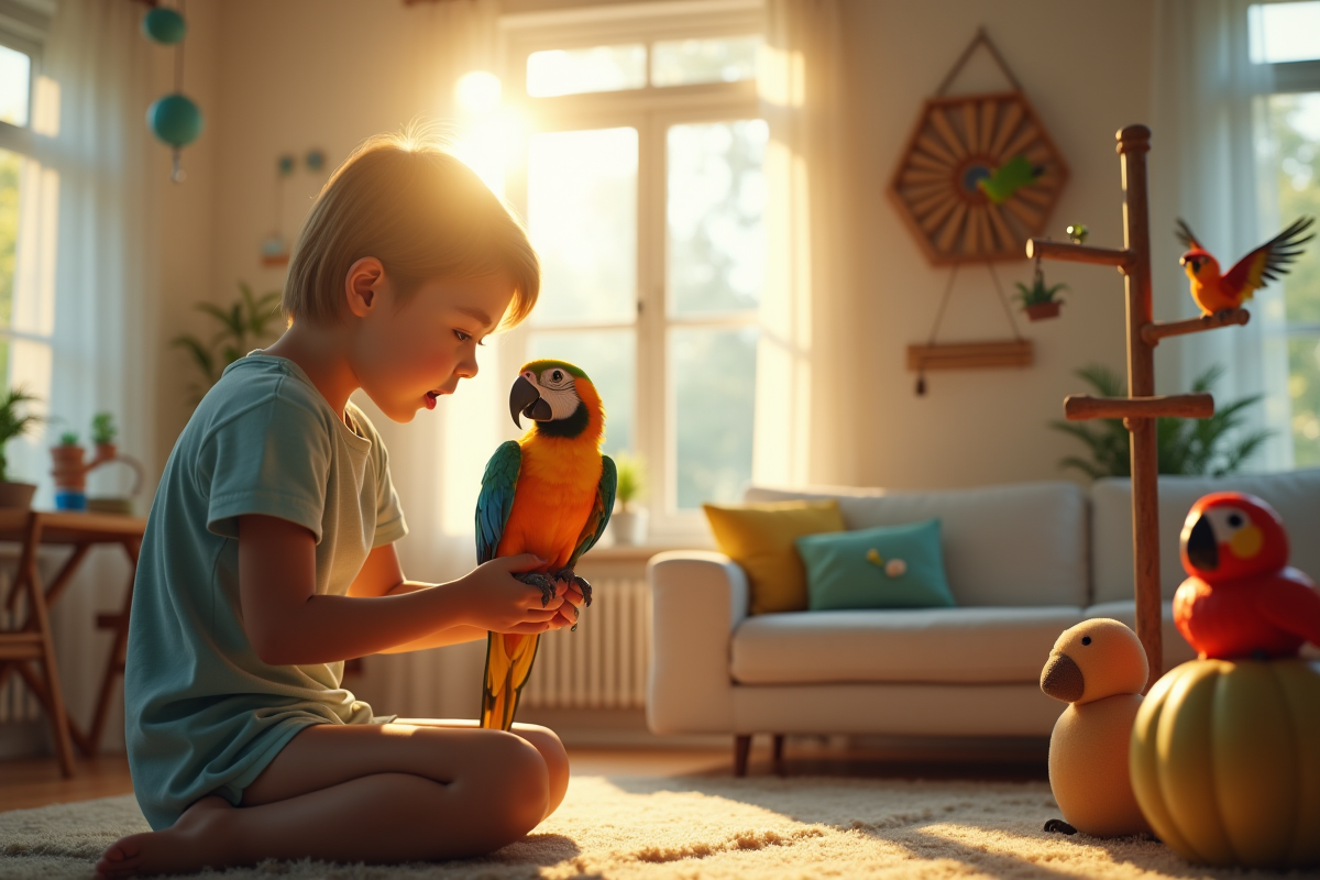 Jouer avec votre oiseau de compagnie : techniques et astuces