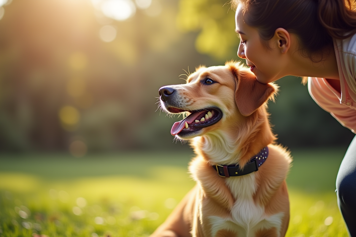 Faire des bisous à un chien : les risques pour la santé et le comportement