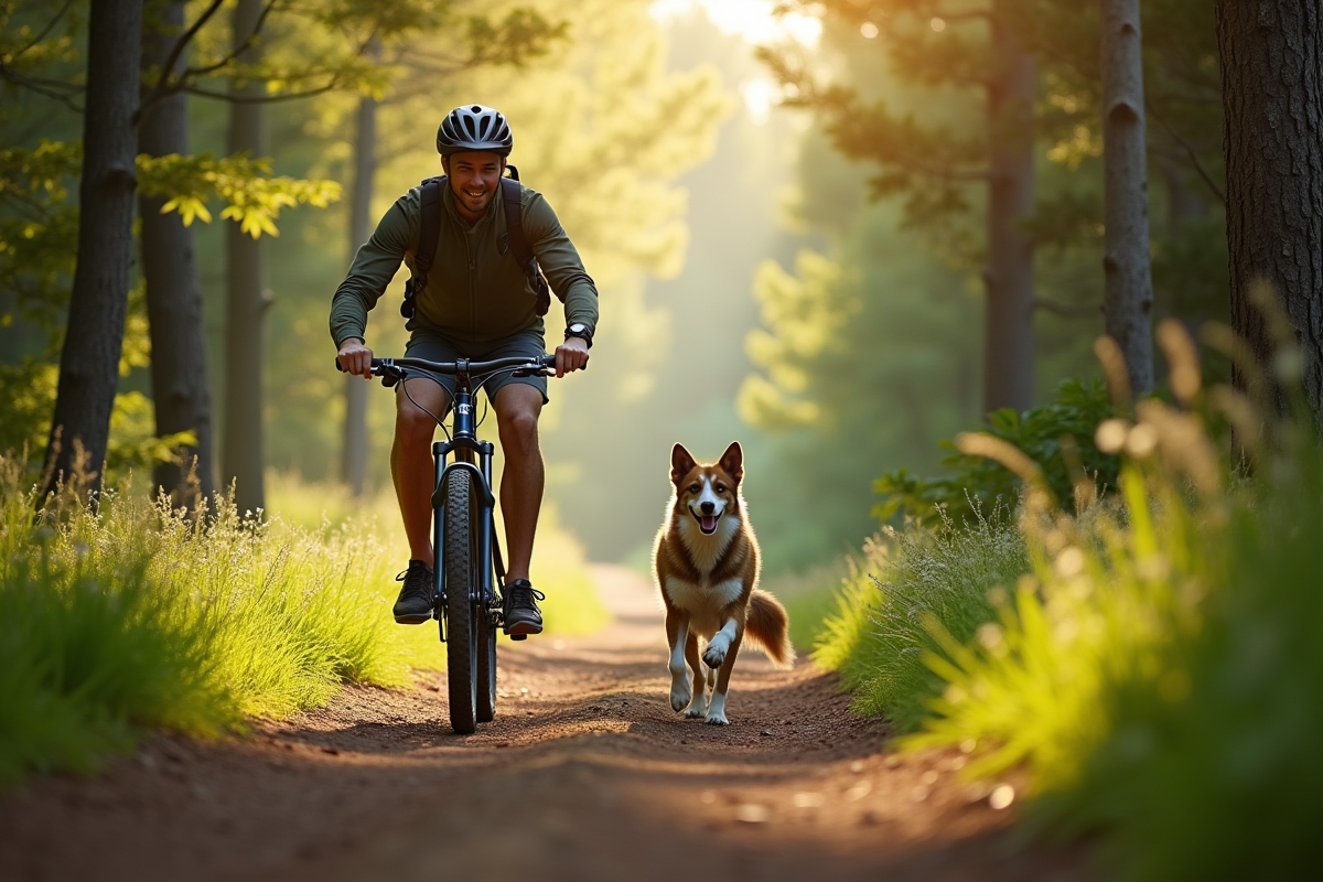 Faire du VTT avec son chien : techniques et conseils essentiels