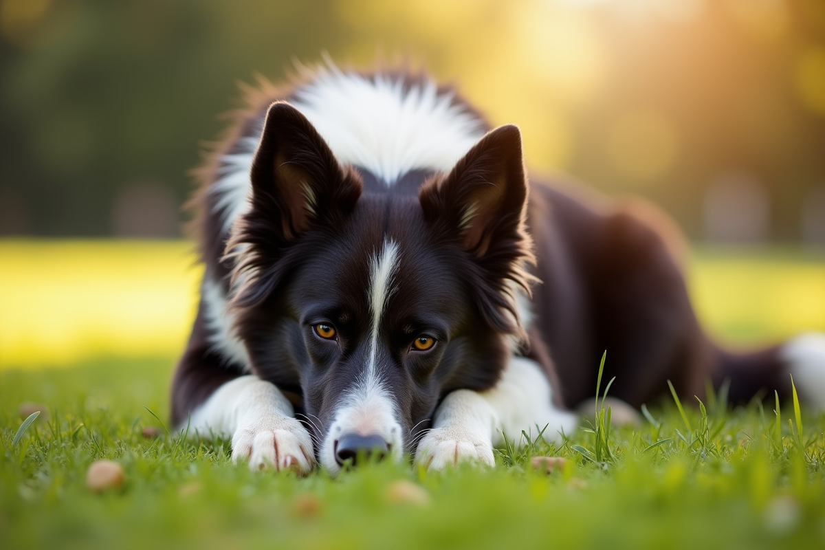 chien fatigué